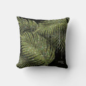 ジュエル結婚パームリーフの緑ID830 クッション (正面)