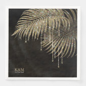 ジュエル結婚パームリーフの金ゴールドID830 (正面)