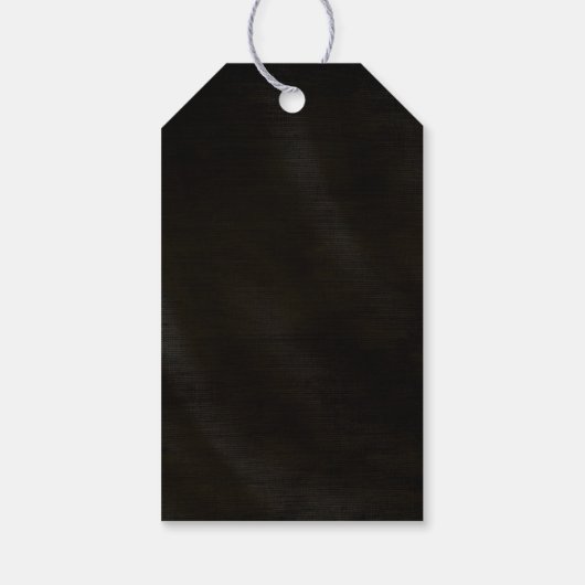 ジュエル結婚パームリーフの金ゴールドID830 ギフトタグ (裏面)