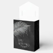 ジュエル結婚パームリーフの銀ID830 フェイバーボックス (オープン)