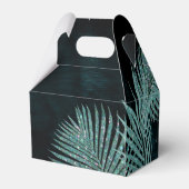 ジュエル結婚パームリーフティール（緑がかった色）V2 ID830 フェイバーボックス (裏面サイド)