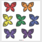 ジュエル蝶ストッカーセット シール (シート)