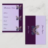 ジュエル蝶2名刺 名刺 (正面/裏面)