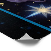 ジュエル銀河系〔占星術の〕十二宮図ジェミニ ポスター (角)