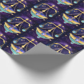 ジュエル銀河系〔占星術の〕十二宮図リブラ ラッピングペーパー (角)