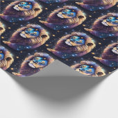 ジュエル銀河系〔占星術の〕十二宮図レオ ラッピングペーパー (角)