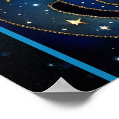 ジュエル銀河系〔占星術の〕十二宮図山羊座 ポスター (角)