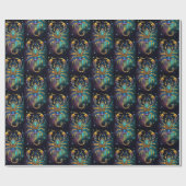 ジュエル銀河系〔占星術の〕十二宮図蠍座 ラッピングペーパー (フラット)