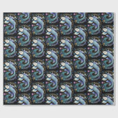 ジュエル銀河系〔占星術の〕十二宮図魚座 ラッピングペーパー (フラット)