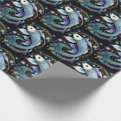 ジュエル銀河系〔占星術の〕十二宮図魚座 ラッピングペーパー (角)