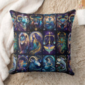 ジュエル銀河系〔占星術の〕十二宮図 クッション (ブランケット)