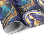 ジュエル銀河系〔占星術の〕十二宮図《星座》乙女座 ラッピングペーパー (ロールコーナー)