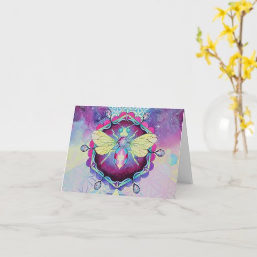 ジュエル・イ・ビー カード (黄色い花)