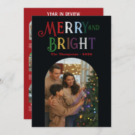 ジュエル トーンの「一年を振り返る」クリスマス フォト シーズンカード