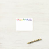 ジュエル・バタフライのアウトラインPost-It Notes ポストイット (デスク上)
