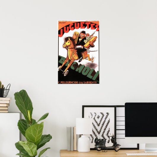 ジュゲテスビグノリイタリアン玩具店あちらマウザン ポスター (ホームオフィス)