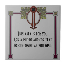 ジュゲンスティルアールヌーボー/デコc1900レプログレイバーグ タイル