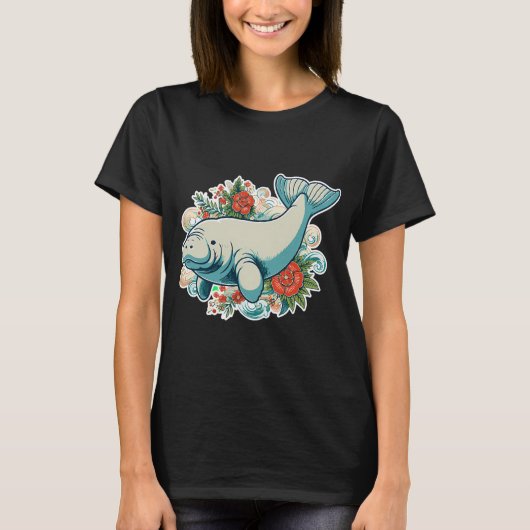 ジュゴン レトロ Tシャツ (正面)