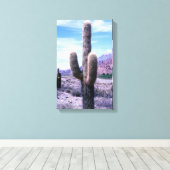 ジュジュイ州のキリンサボテン - 北アルゼンチン キャンバスプリント (インサイチュ (ウッドフロア))