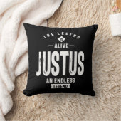 ジュスタパーソナライズされたー名誕生日ギフト クッション (ブランケット)