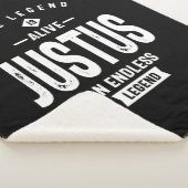 ジュスタパーソナライズされたー名誕生日ギフト シェルパブランケット (3/4)