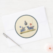 ジュスティングナイツ – 中世テーマ ラウンドシール (封筒)