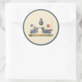 ジュスティングナイツ – 中世テーマ ラウンドシール (バッグ)