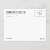 ジュセッペ・アルチンボルド・ベジタブル・マン ポストカード (裏面)