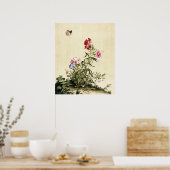 ジュゼッペカスティリオーネ – カーネーションファインアート ポスター (キッチン)