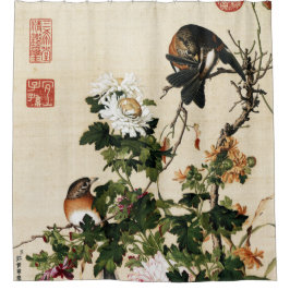 ジュゼッペカスティリオーネ – 菊ファインアート シャワーカーテン