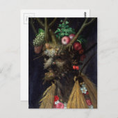 ジュゼッペ・アルカンボルドによる四季の一戦 ポストカード (正面/裏面)