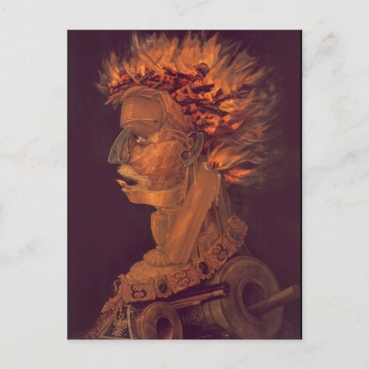 ジュゼッペ・アルカンボルドによる火災 ポストカード (正面)