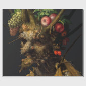 ジュゼッペ・アルカンボルド – 四季を一度に ラッピングペーパー (フラット)