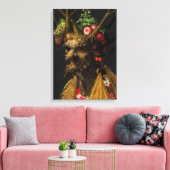 ジュゼッペ・アルチンボルド - 一つの頭に四季 キャンバスプリント (インサイチュ (リビング))