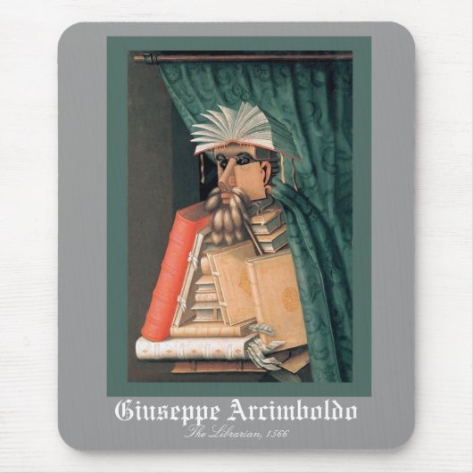 ジュゼッペ・アルチンボルド-司書 マウスパッド (正面)