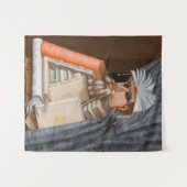 ジュゼッペ・アーチンボルド - 書庫の学者 タペストリー (正面(横))