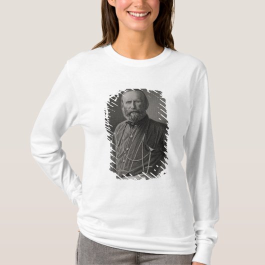 ジュゼッペ・ガリバルディのポートレート Tシャツ (正面)