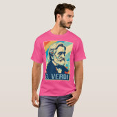 ジュゼッペ・ヴェルディのポスターオペライタリアンー Tシャツ (正面フル)