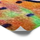 ジュダイカろうけつ染めガーデンオアシスハムザ ポスター (角)