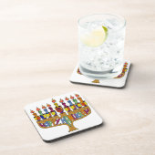 ジュダイカハッピーハヌッカドレデル(ユダヤ教)メノラー コースター (右側)