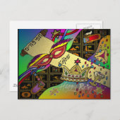 ジュダイカハッピープリムユダヤ教のホリデーギフトアパレル シーズンポストカード (正面/裏面)