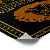 ジュダイカハッピープリムユダヤ教のホリデーポスタープリント ポスター (角)