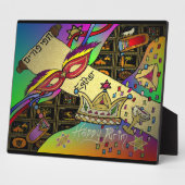 ジュダイカハッピープリムユダヤ教の休日プラーク フォトプラーク (側面)