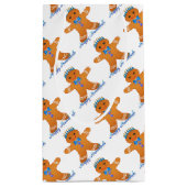 ジュダイカハヌカージンジャーブレッドマン（ユダヤ教）メノラー スモールペーパーバッグ (裏面)