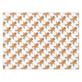 ジュダイカハヌカージンジャーブレッドマン（ユダヤ教）メノラー テーブルクロス (正面(横))