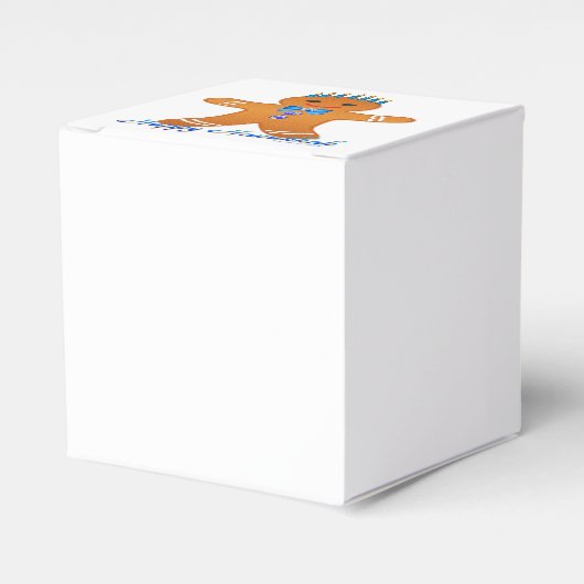 ジュダイカハヌカージンジャーブレッドマン（ユダヤ教）メノラー フェイバーボックス (正面サイド)