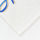 ジュダイカハヌカージンジャーブレッドマン（ユダヤ教）メノラー フリースブランケット (角)