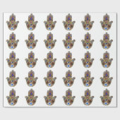 ジュダイカハムザハートフラワーズオパールプリント ラッピングペーパー (フラット)