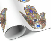 ジュダイカハムザハートフラワーズオパールプリント ラッピングペーパー (ロールコーナー)