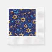 ジュダイカパーティー用品 – ホリデーズナプキンス – ユダヤ人 縁ありカクテルナプキン (正面)